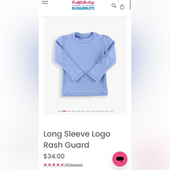 Toddler boys Ruggedbutts swim trunks and rash guard set! Size 18-24 month. Blue. - Picture 9 of 10